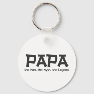 Papa the Man the Myth the Legend Key Ring