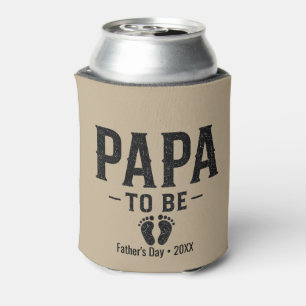 Papa to Be Fathers Day Pregnancy Reveal Can Cooler