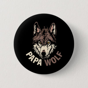 Papa Wolf 6 Cm Round Badge