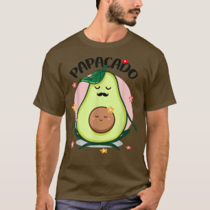 Papacado Funny Avocado Dad Father's Day Dadacado D T-Shirt