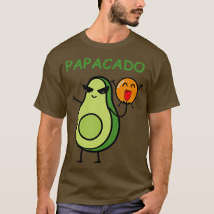 Papacado Funny Father Dad Husband Avocado Lover Cu T-Shirt