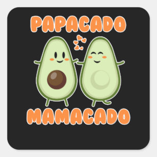 Papacado mamacado make Familycado Square Sticker