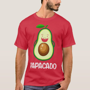 Papacado Moustache Avocados Dad Fathers T-Shirt