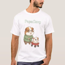 PapaCavy – Cute Guinea Pig Dad Tee Father’s Day