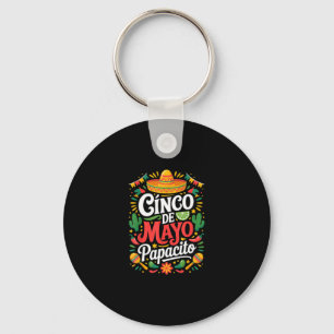 Papacito cinco de mayo sombrero cactus maracas key ring