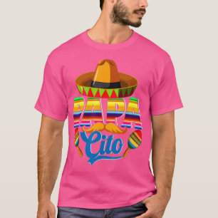 Papacito Dad Meican Sombrero Cinco De Mayo Day T-Shirt