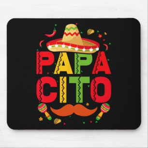 Papacito Family Cinco De Mayo Matchin Couple Mexic Mouse Mat