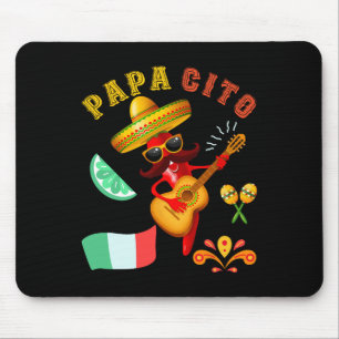 Papacito Family Cinco De Mayo Tee Mexican Dad Men Mouse Mat