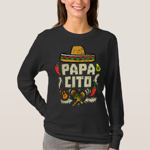 Papacito Happy Cinco De Mayo Fiesta Mexican Dad T-Shirt