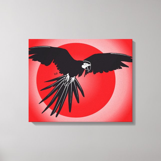 Papagei Ara Canvas Print (Front)