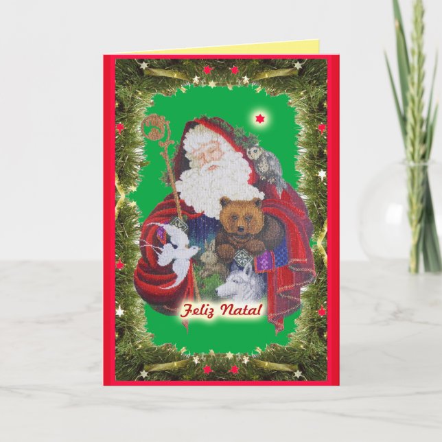 Papai Noel Holiday Card (Front)