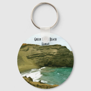 Papakolea Green Sand Beach, Hawaii Key Ring