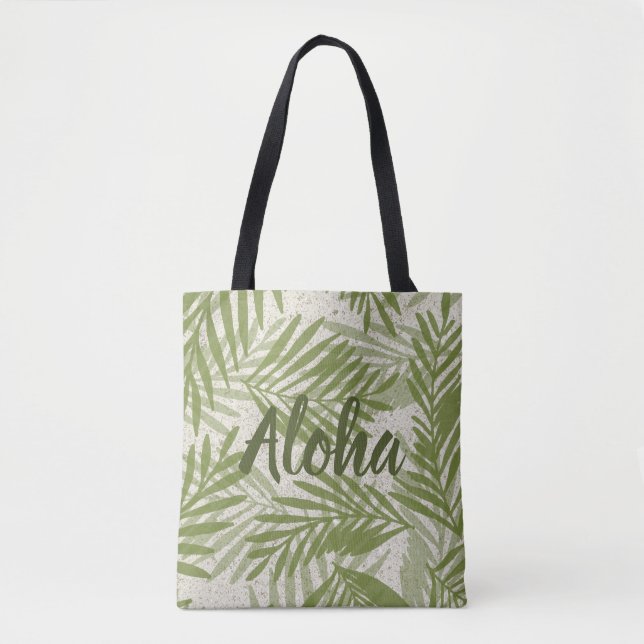 Papakolea Sandy Beach Palms Beach Bag (Front)