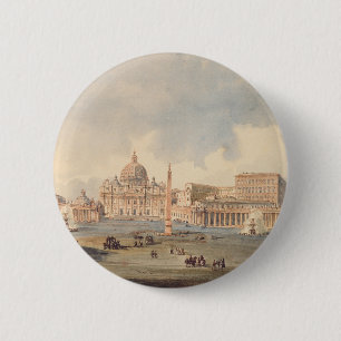 Papal Basilica of Saint Peter in the Vatican 6 Cm Round Badge