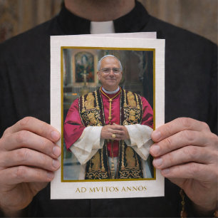 Papal Birthday Blessing for Catholic Priest Card