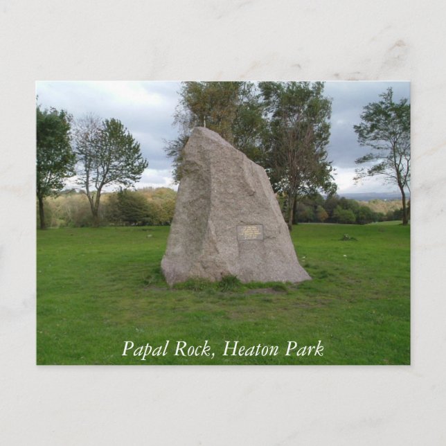 Papal Rock, Heaton Park Postcard (Front)