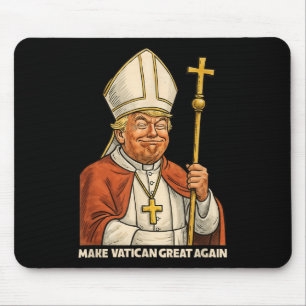 Papal Trump Fun Design With Pope Vestments Mouse Mat