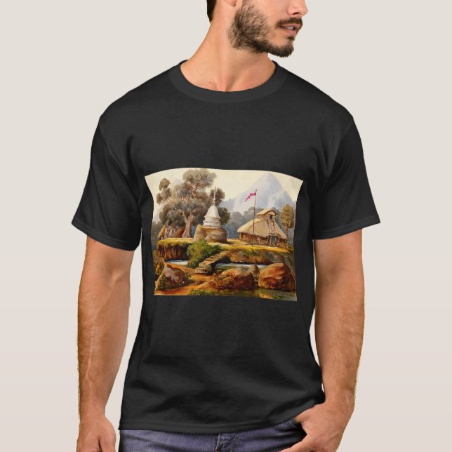 Papandayan Volcano in Java -Ernst Haeckel T-Shirt (Front)