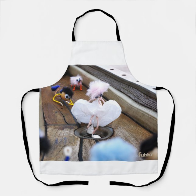 Paparazzi bij Fubby op rooster. Apron (Front)