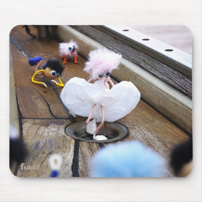 Paparazzi bij Fubby op rooster. Mouse Mat (Front)