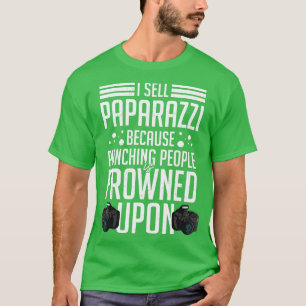 Paparazzi Photos Photographer Camera Photography  T-Shirt