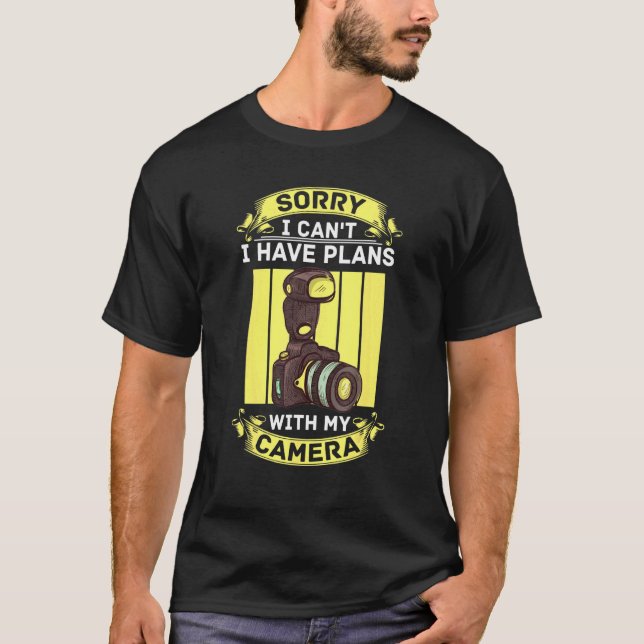Paparazzi Photos Photographer Camera Photography T-Shirt (Front)