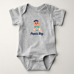 papa's boy baby bodysuit
