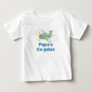 Papa's Co-pilot Baby T-Shirt