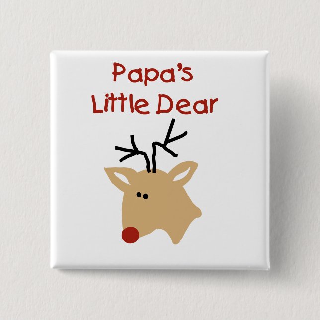 Papa's Dear Tshirts and Gifts 15 Cm Square Badge (Front)