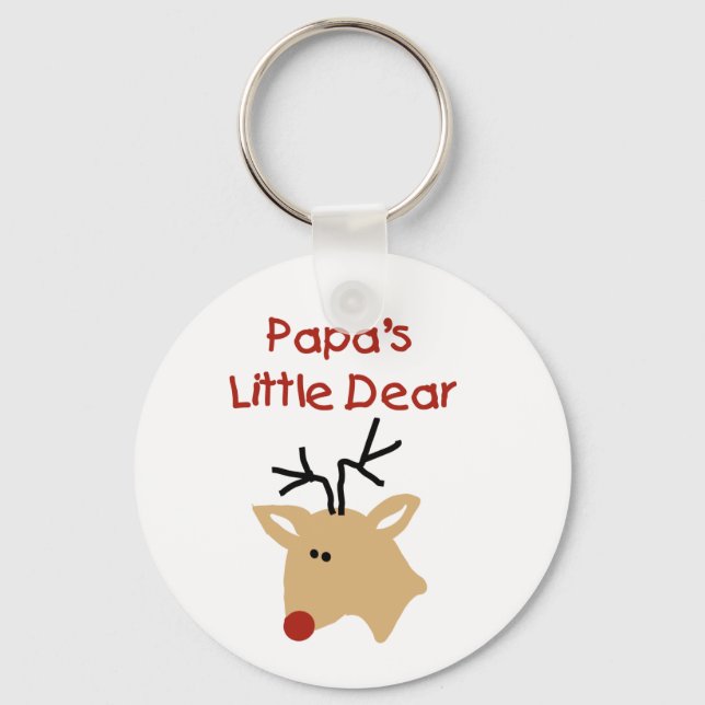 Papa's Dear Tshirts and Gifts Key Ring (Front)