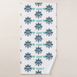 Papa's First Mate Bath Towel