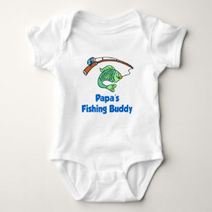 Papa's Fishing Buddy Baby Bodysuit
