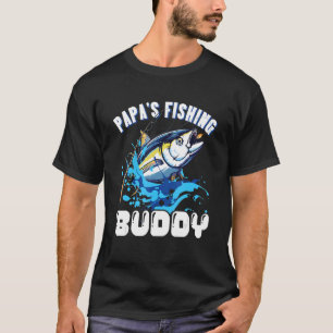 Papa's Fishing Buddy Grandpa And Grandchildren Hob T-Shirt