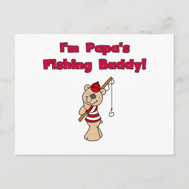 Papa's Fishing Buddy Tshirts and Gifts Postcard (Front)