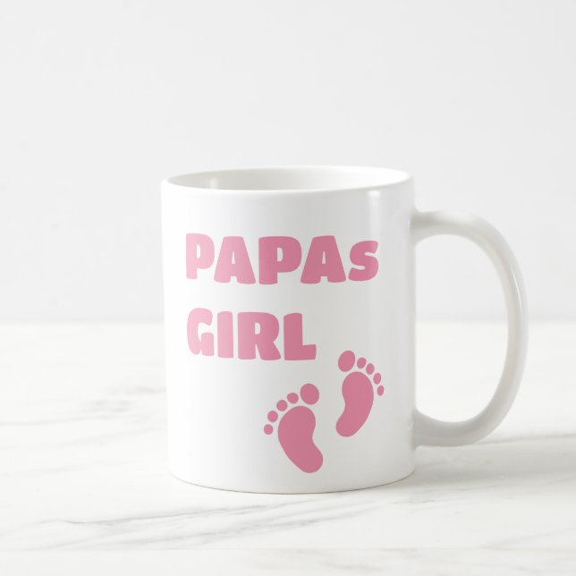 Papas Girl - Footprints Coffee Mug (Right)