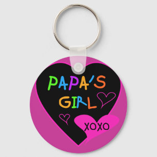 Papa's Girl Tees, Hats, Mugs, Buttons, clothing Key Ring