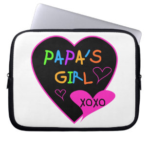 Papa's Girl Tees, Hats, Mugs, Buttons, clothing Laptop Sleeve