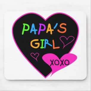 Papa's Girl Tees, Hats, Mugs, Buttons, clothing Mouse Mat