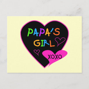 Papa's Girl Tees, Hats, Mugs, Buttons, clothing Postcard
