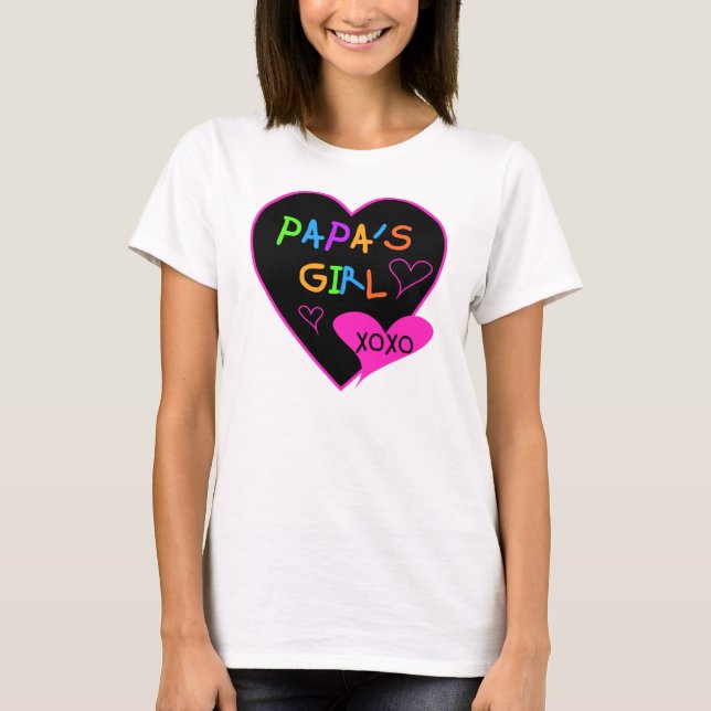 Papa's Girl Tees, Hats, Mugs, Buttons, clothing T-Shirt (Front)