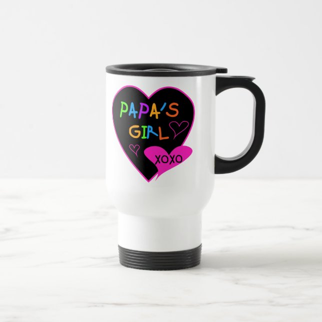 Papa's Girl Tees, Hats, Mugs, Buttons, clothing Travel Mug (Right)