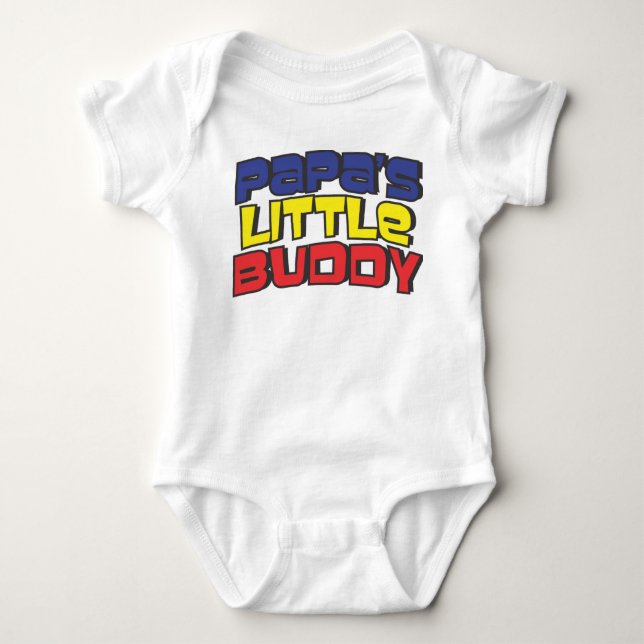 PAPA'S LITTLE BUDDY BABY BODYSUIT (Front)