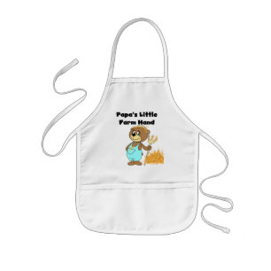 Papa's Little Farm Hand Tshirts and Gifts Kids Apron