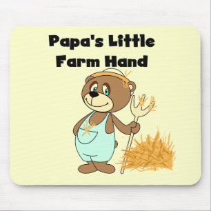 Papa's Little Farm Hand Tshirts and Gifts Mouse Mat