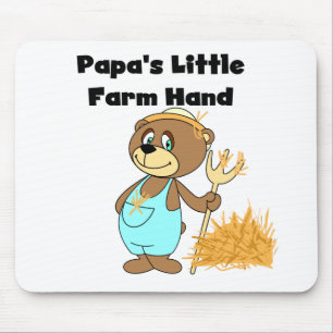 Papa's Little Farm Hand Tshirts and Gifts Mouse Mat