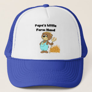 Papa's Little Farm Hand Tshirts and Gifts Trucker Hat