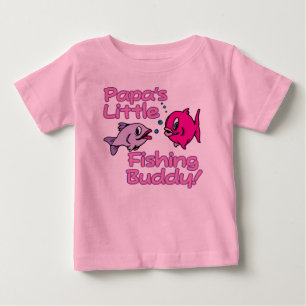 PAPA'S LITTLE FISHING BUDDY! BABY T-Shirt