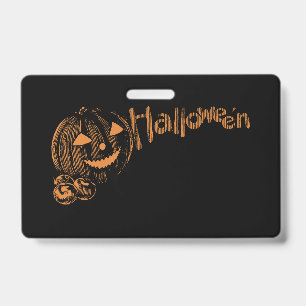 Papa's Posse of Halloween Jack o Lanterns ID Badge