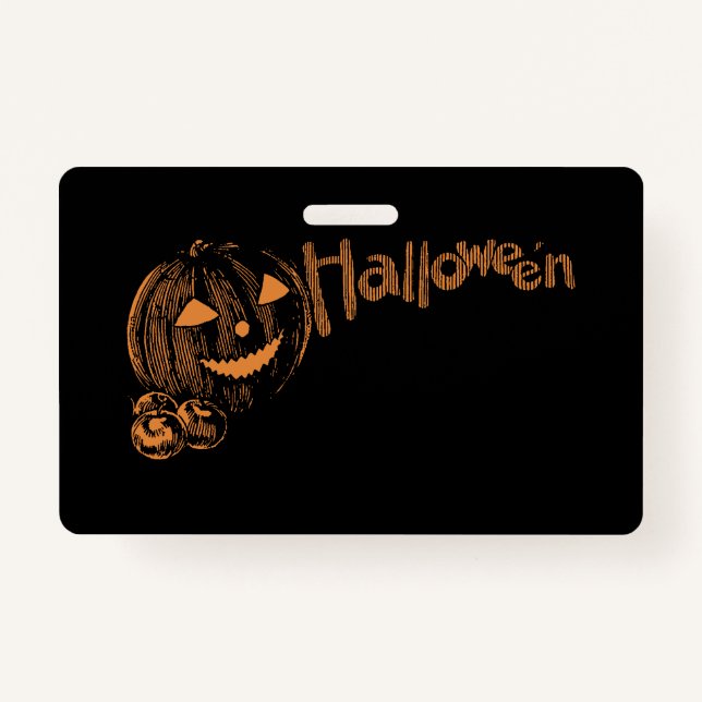 Papa's Posse of Halloween Jack o Lanterns  ID Badge (Front)