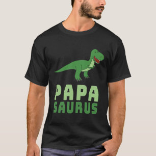 Papasaurus Dinosaur Tyrannosaurus Rex Father's Day T-Shirt